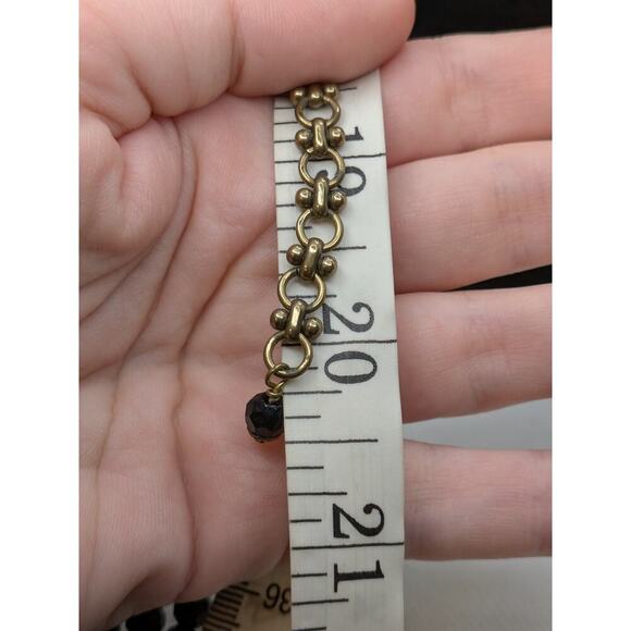 HEIDI DAUS "Belgian Disc" Crystal 3-Row Beaded Necklace Black 20" Adjustable - Picture 7 of 8